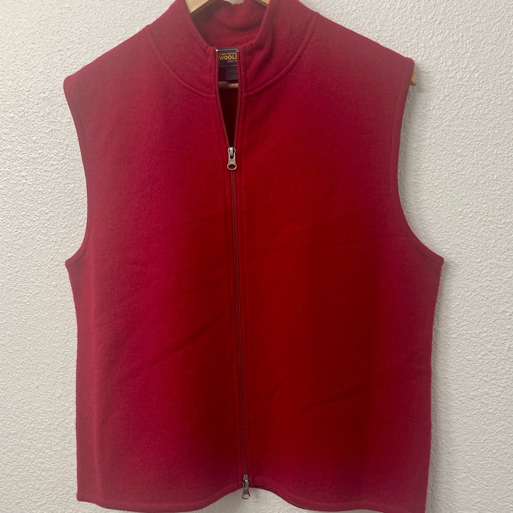 Woolrich Women's Rich Red Zip-Up Vest